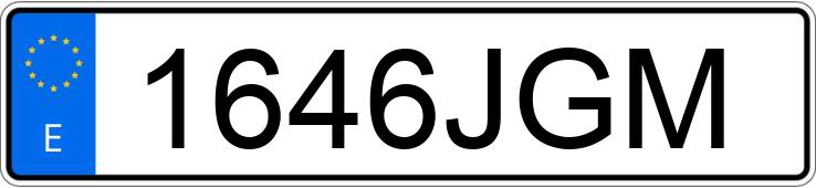 Numer rejestracyjny 1646JGM posiada PEUGEOT PARTNER Numer rejestracyjny 1646JGM posiada PEUGEOT PARTNER