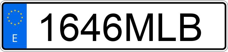 Numer rejestracyjny 1646MLB posiada AUDI S6