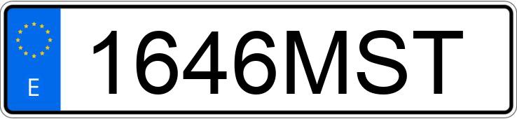 Numer rejestracyjny 1646MST posiada BMW X4