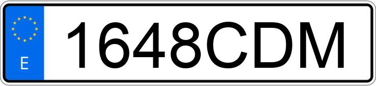 Die Registrierungsnummer 1648CDM hat CITROEN BERLINGO