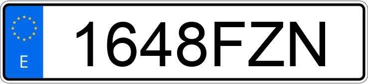 Numer rejestracyjny 1648FZN posiada SEAT IBIZA