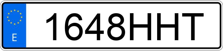 Numer rejestracyjny 1648HHT posiada BMW SERIE 3