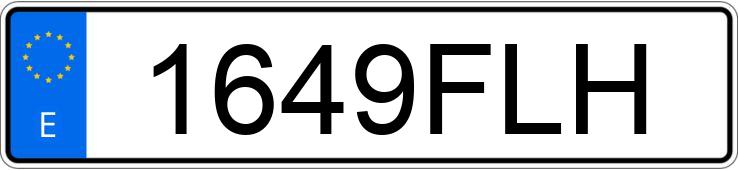 Numer rejestracyjny 1649FLH posiada PORSCHE 911