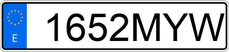 Numer rejestracyjny 1652MYW posiada PEUGEOT 2008