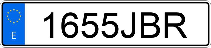 Numer rejestracyjny 1655JBR posiada PEUGEOT 308