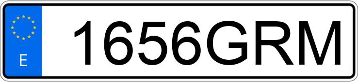 Numer rejestracyjny 1656GRM posiada SEAT LEON