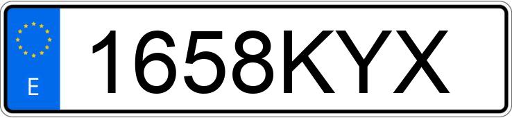 Numer rejestracyjny 1658KYX posiada HONDA CB 500 Numer rejestracyjny 1658KYX posiada HONDA CB 500