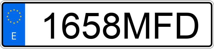 Numer rejestracyjny 1658MFD posiada SKODA KAMIQ