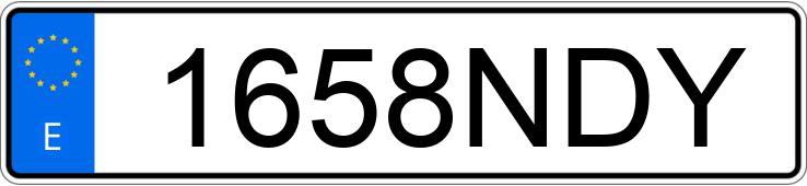 Numer rejestracyjny 1658NDY posiada MERCEDES GLC (254)