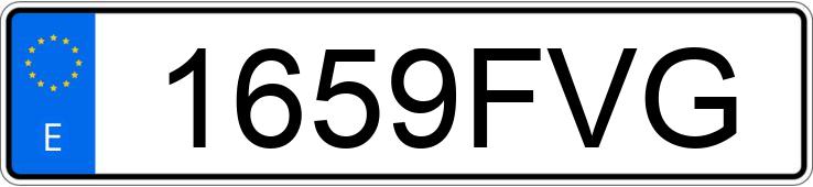 Numer rejestracyjny 1659FVG posiada HONDA FR-V