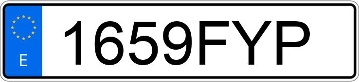 Numer rejestracyjny 1659FYP posiada SEAT ALTEA Numer rejestracyjny 1659FYP posiada SEAT ALTEA