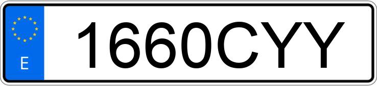 Numer rejestracyjny 1660CYY posiada NISSAN MICRA