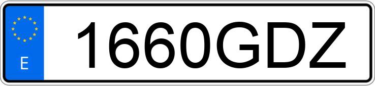 Numer rejestracyjny 1660GDZ posiada SEAT IBIZA