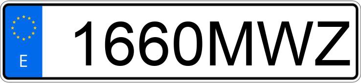 Numer rejestracyjny 1660MWZ posiada RIEJU TANGO Numer rejestracyjny 1660MWZ posiada RIEJU TANGO
