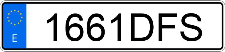 Die Registrierungsnummer 1661DFS hat VOLKSWAGEN PASSAT