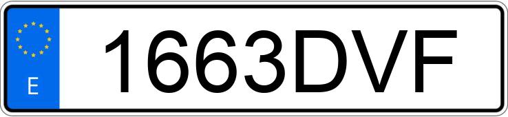 Numer rejestracyjny 1663DVF posiada SEAT ALTEA