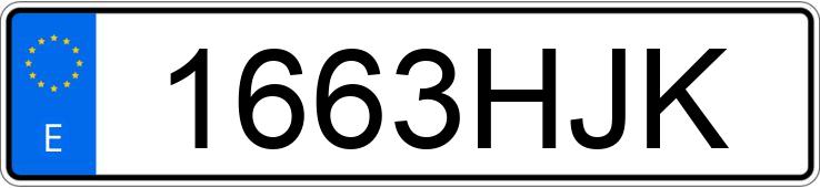 Numer rejestracyjny 1663HJK posiada NISSAN EVALIA