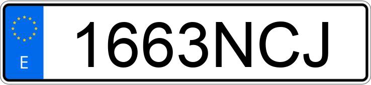 Numer rejestracyjny 1663NCJ posiada MERCEDES G (465)