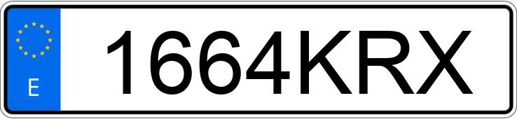 Numer rejestracyjny 1664KRX posiada FORD CUSTOM