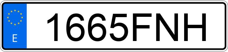 Numer rejestracyjny 1665FNH posiada CITROEN JUMPY