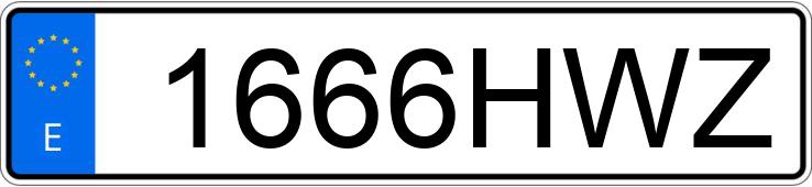 Numer rejestracyjny 1666HWZ posiada PEUGEOT 207 +