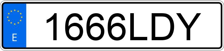 Numer rejestracyjny 1666LDY posiada TOYOTA RAV4