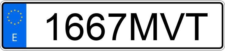 Numer rejestracyjny 1667MVT posiada BYD SEAL U