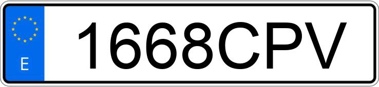Numer rejestracyjny 1668CPV posiada NISSAN PRIMASTAR