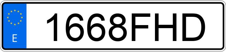 Numer rejestracyjny 1668FHD posiada PEUGEOT 206 Numer rejestracyjny 1668FHD posiada PEUGEOT 206