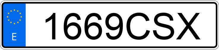 Numer rejestracyjny 1669CSX posiada OPEL ASTRA