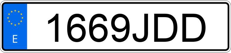 Numer rejestracyjny 1669JDD posiada VOLKSWAGEN PASSAT