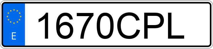 Numer rejestracyjny 1670CPL posiada BMW SERIE 3