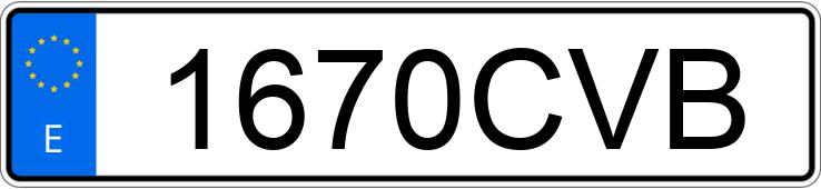 Numer rejestracyjny 1670CVB posiada BMW SERIE 3