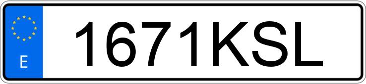 Numer rejestracyjny 1671KSL posiada RENAULT CLIO