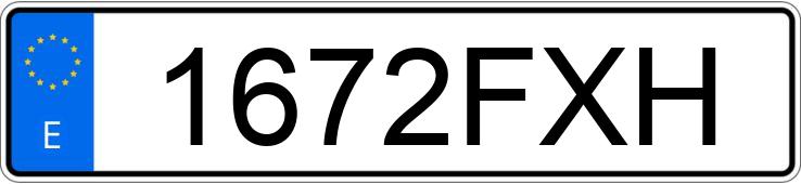 Numer rejestracyjny 1672FXH posiada SKODA OCTAVIA