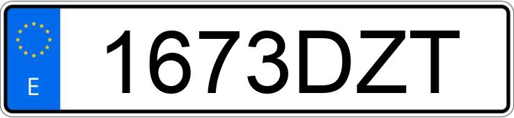 Numer rejestracyjny 1673DZT posiada CITROEN JUMPY