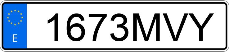Numer rejestracyjny 1673MVY posiada FORD MUSTANG Numer rejestracyjny 1673MVY posiada FORD MUSTANG