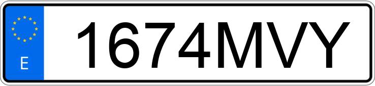 Numer rejestracyjny 1674MVY posiada MERCEDES GLC (253)