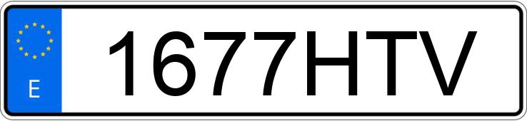 Numer rejestracyjny 1677HTV posiada AUDI A3 SPORTBACK