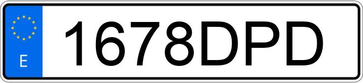 Numer rejestracyjny 1678DPD posiada TOYOTA COROLLA