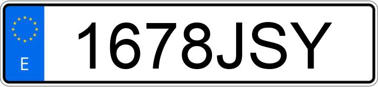 El número de registro 1678JSY tiene MERCEDES GLA (156)