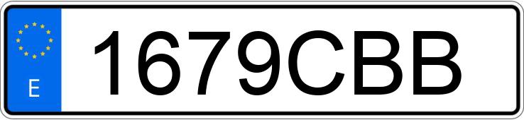 Numer rejestracyjny 1679CBB posiada VOLKSWAGEN GOLF