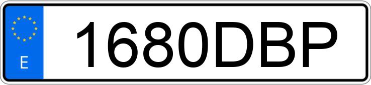 Numer rejestracyjny 1680DBP posiada FORD FOCUS