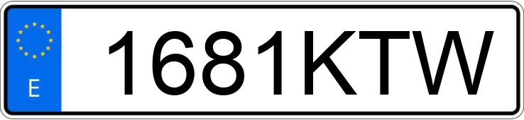 Numer rejestracyjny 1681KTW posiada RENAULT MEGANE