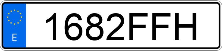 Numer rejestracyjny 1682FFH posiada VOLKSWAGEN GOLF