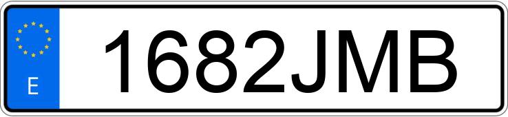 Numer rejestracyjny 1682JMB posiada MERCEDES VANEO