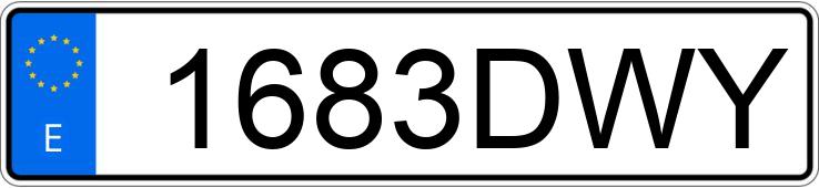 Numer rejestracyjny 1683DWY posiada TOYOTA AVENSIS Numer rejestracyjny 1683DWY posiada TOYOTA AVENSIS