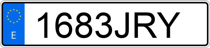 Numer rejestracyjny 1683JRY posiada HONDA SH 125I