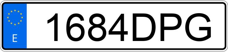 Numer rejestracyjny 1684DPG posiada OPEL ASTRA