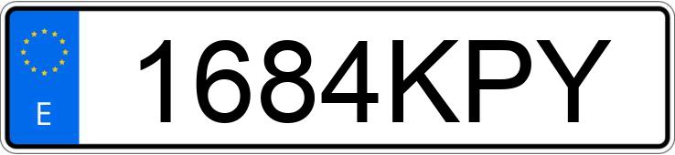 Numer rejestracyjny 1684KPY posiada PEUGEOT 308